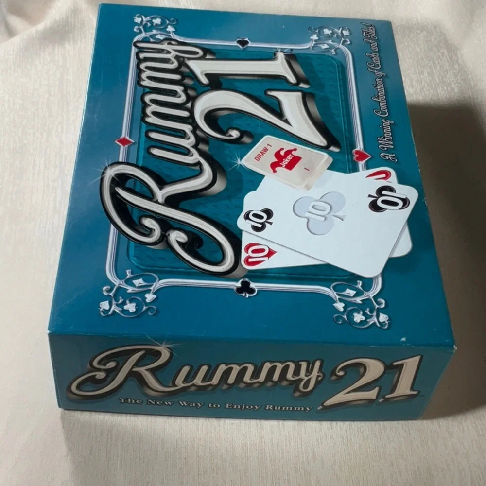 Vintage Rummy 21 by Winning Moves Game Combination of Cards & Tiles -Complete